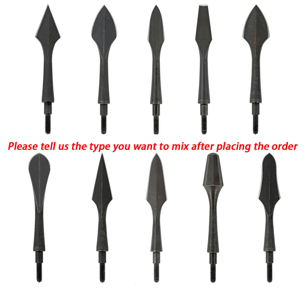 3pcs Broadheads Traditional Arrowhead Screw Tip Point Arrows Crossbow Archery Hunting